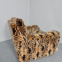 Vintage lounge chair fauteuil 'Geometric graphic dessin'