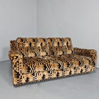 Vintage lounge set sofa lounge chair 'Geometric graphic dessin'