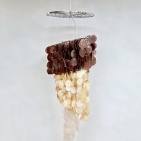 Vintage Capiz shell chandelier pendant kroonluchter schelpen hanglamp