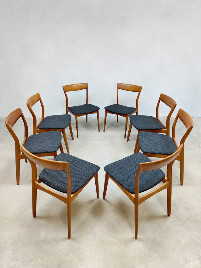 Midcentury Danish dining chairs R. Borregaard Viborg Stolefabrik