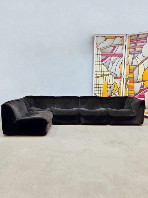 Italian vintage modular sofa 'Deca' modulaire bank Tito Agnoli Arflex