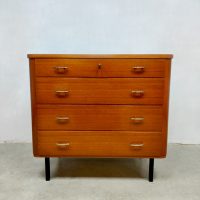 Vintage Danish dressing table teak chest of drawers ladekast kaptafel