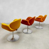 Vintage Dutch design dining chairs little tulip Pierre Paulin Artifort eetkamerstoel