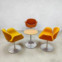 Vintage Dutch design dining chairs little tulip Pierre Paulin Artifort office chairs eetkamerstoelen