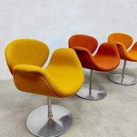 Vintage Dutch design dining chairs little tulip Pierre Paulin Artifort