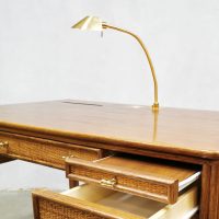 Vintage rattan caned desk Eleanor Forbes bureau Mcguire San Francisco