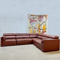 Vintage design modular leather sofa Cor modulaire elementen bank leer