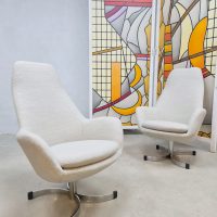 Vintage swivel armchairs lounge fauteuils Dahléns Dalum Fåtöljindustri