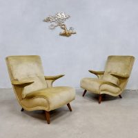 Vintage 50's armchairs lounge furniture Theo Ruth Artifort