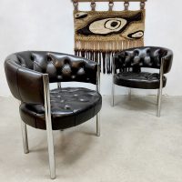 Vintage club chairs cocktail armchairs Robert Haussman 'Madmen style'