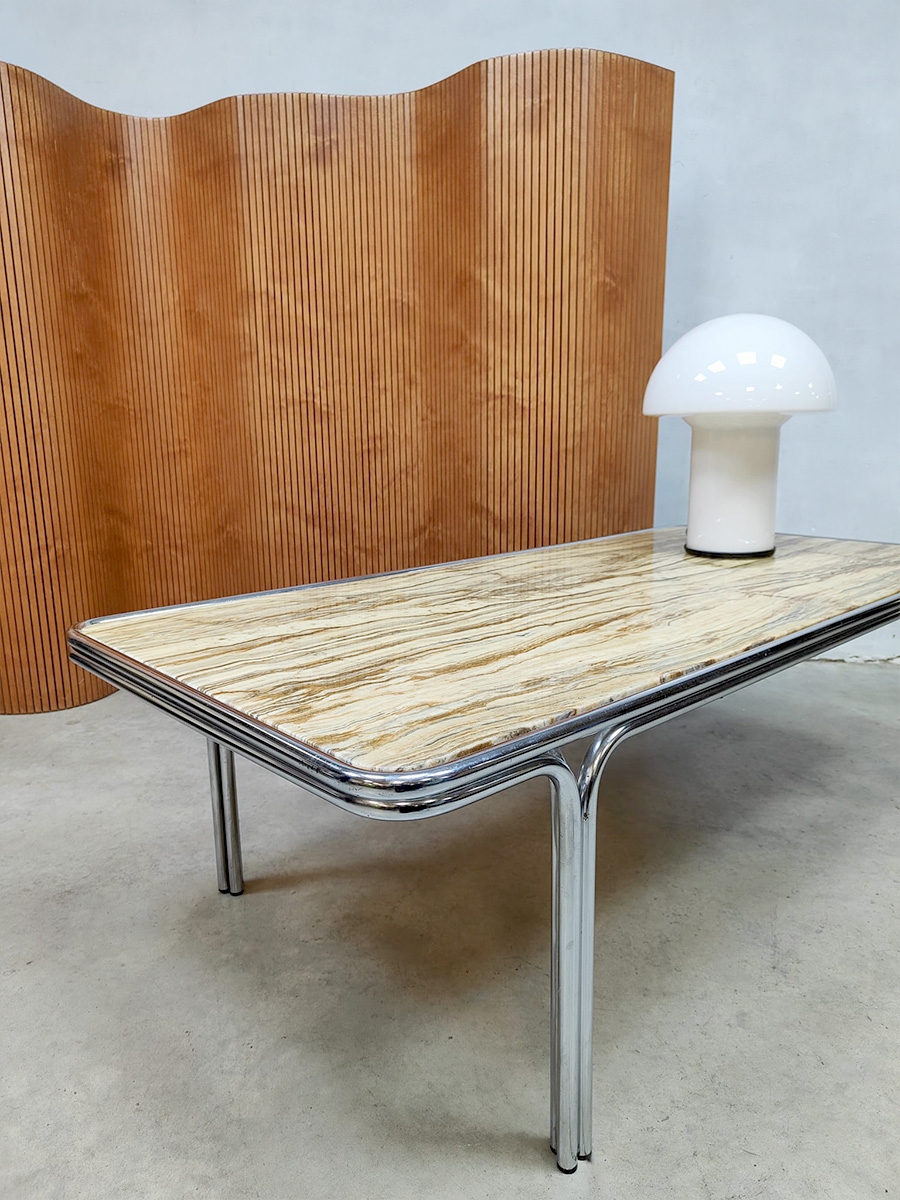 motor Definitief schetsen Vintage marble coffee table salontafel 'Bauhaus style' | Bestwelhip
