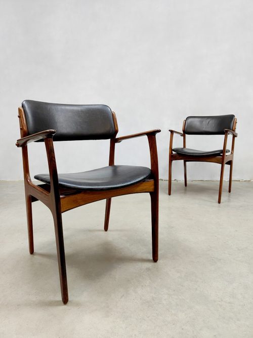Vintage design dining chairs Erik Buch O.D. Møbler