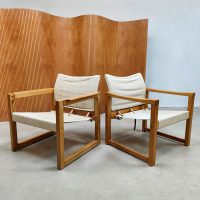 Swedish safari armchairs 'Diana' vintage lounge fauteuils Karin Mobring