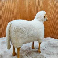 Vintage sheep ottoman foot stool large schaap voetenbank Hans-Peter Krafft