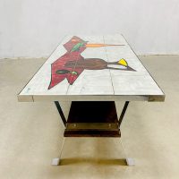 Vintage tile coffee table tegeltafel salontafel Erpe