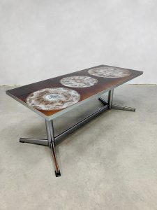 Vintage tile coffee table chroom 'Sixties Vibes'