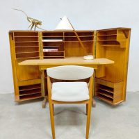 Vintage desk 'Magic Box' folding cabinet kast Mummenthaler & Meier