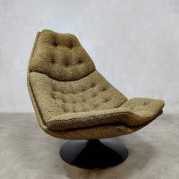 Midcentury dutch design easy swivel chair F588 draaifauteuil Artifort Geoffrey Harcourt