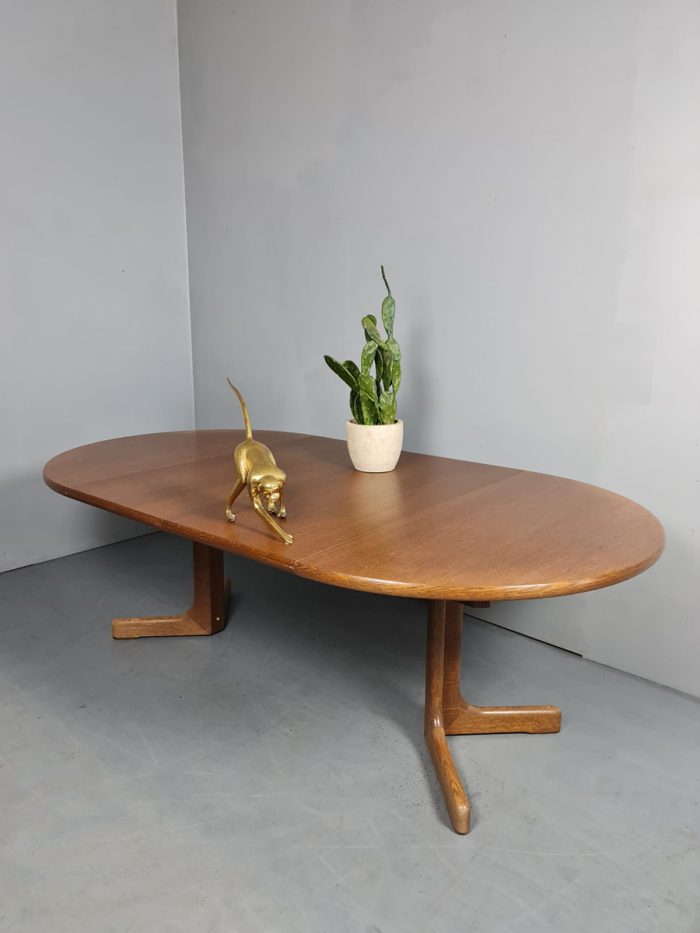 Vintage Danish design extentable dining table eetkamertafel Niels Otto Møller