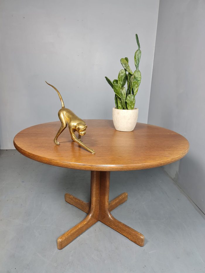 Vintage Danish design extentable dining table eetkamertafel Niels Otto