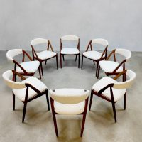 Scandinavian Kai Kristiansen Midcentury design dining chairs eetkamerstoelen Schou Andersen