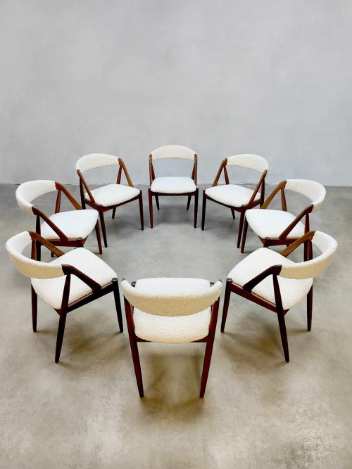 Scandinavian Kai Kristiansen Midcentury design dining chairs eetkamerstoelen Schou Andersen