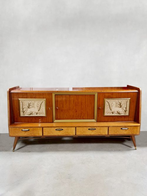 Midcentury design sixties cabinet sideboard dressoir wandkast 'Nature'