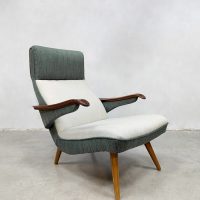 Rare midcentury Scandinavian modern design armchair lounge fauteuil 'Duo tone'