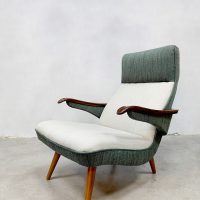 Vintage design midcentury Scandinavian modern design armchair lounge fauteuil 'Duo tone'