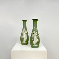 Vintage Bisque Porcelain vases vazen 'Wedgwood Jasperware'