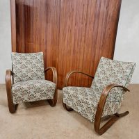 Art Deco armchairs lounge furniture Jindrich Halabala H-269