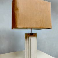 Vintage design travertine table lamps 'Italian XXL' tafellampen