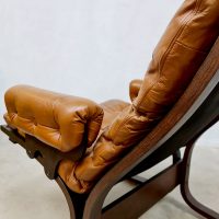 Vintage leather armchair Ingmar Relling lounge chair Westnova