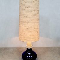 Vintage Italian blue glass vase floor lamp 60s Selenova