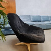 Vintage Dutch design swivel chair draaifauteuil Enrico Wallès Romefa