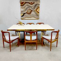 Vintage dining table eetkamertafel Willy Rizzo 'Extravagant chique'