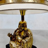 Vintage golden Buddha lamp seventies design zenn sculpture light