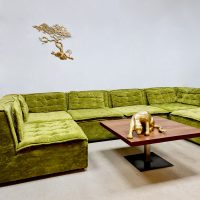 Vintage modular sofa modulaire elementen bank 'Green Spirit'
