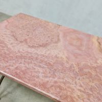 Antique marble side table marmeren bijzettafel 'Pink eclectic'