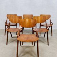 Vintage Danish design dining chairs eetkamerstoelen Hovmand Olsen