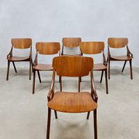 Vintage Danish design dining chairs eetkamerstoelen Hovmand Olsen