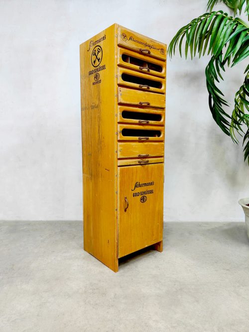 Antique thread cabinet garenkast Ackermann Goldschlüssel