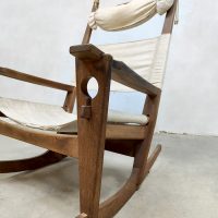 Midcentury design Wegner rocking chair schommelstoel Getama GE-673