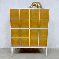 Midcentury design cabinet highboard kast Musterring 'Cubism'