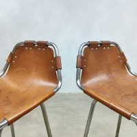 Rare Italian vintage design bar stools Charlotte Perriand krukken