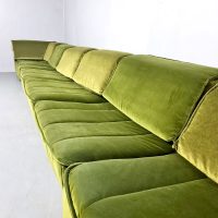 Vintage modular sofa modulaire lounge bank Chateau d'ax 'Green Vibes'