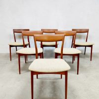 Midcentury design dining chairs eetkamerstoelen R. Borregaard Viborg Stolefabrik
