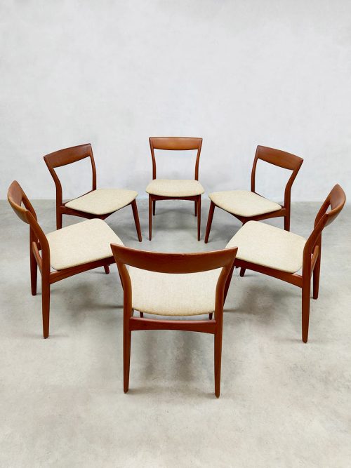 Vintage dining chairs eetkamerstoelen R. Borregaard Viborg Stolefabrik