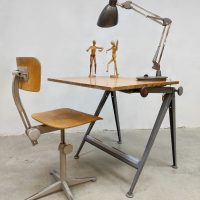 Vintage Friso Kramer drawing table Ahrend de Cirkel