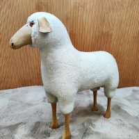 Vintage sheep ottoman foot stool Hans-Peter Krafft Meier